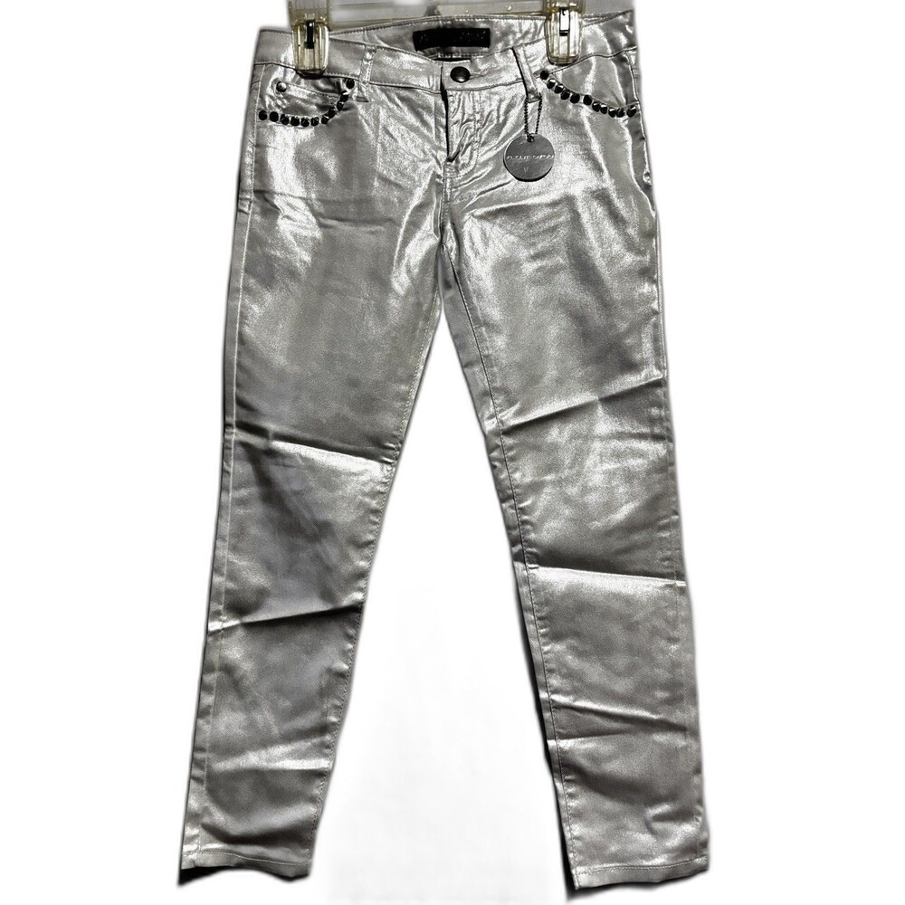 Silent Disco By Celebrity Pink Junior PEARL Size 11 Skinny Pant Studded NWT